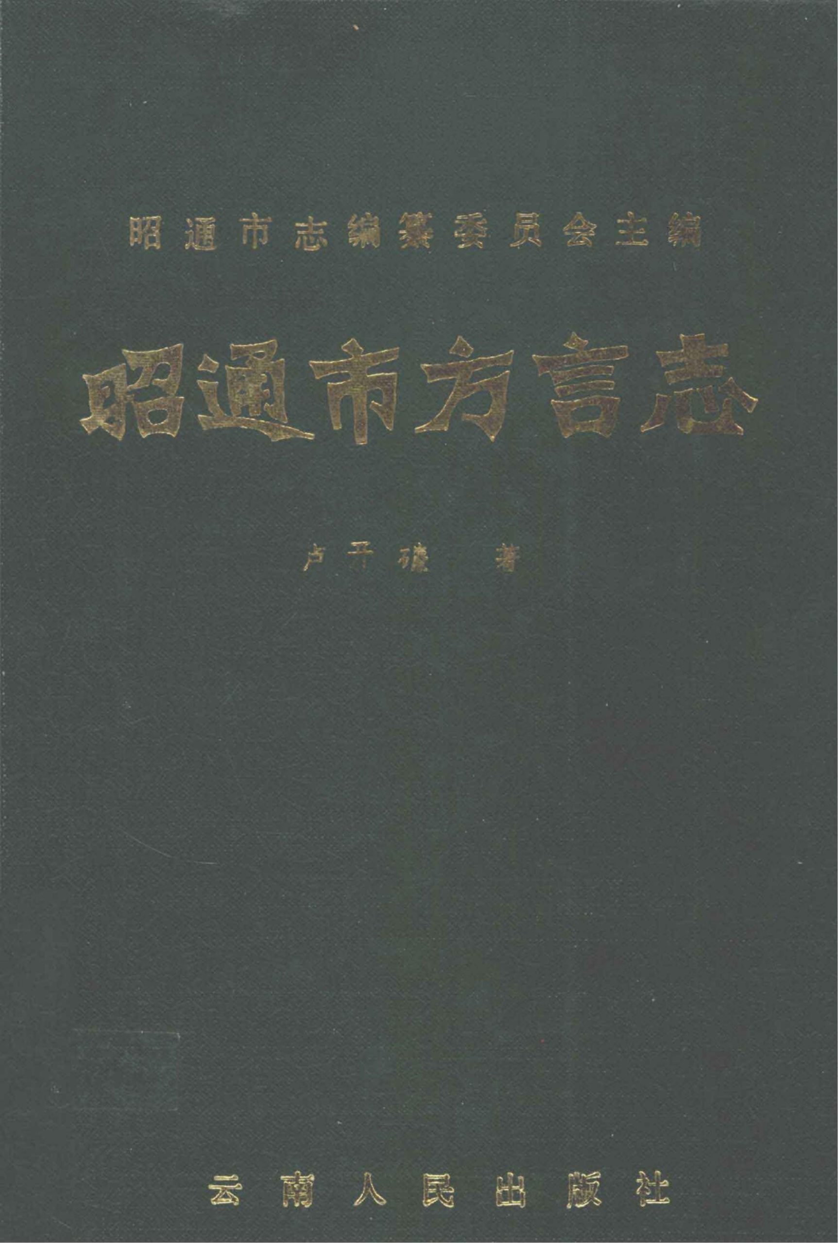 昭通市方言志-滇史网